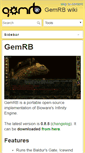 Mobile Screenshot of gemrb.org