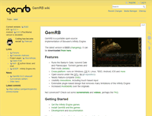 Tablet Screenshot of gemrb.org